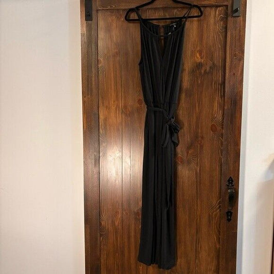 JPR Studio Women's Size Large Black Stretchy Tie-Waist Halter Jumpsuit NWT