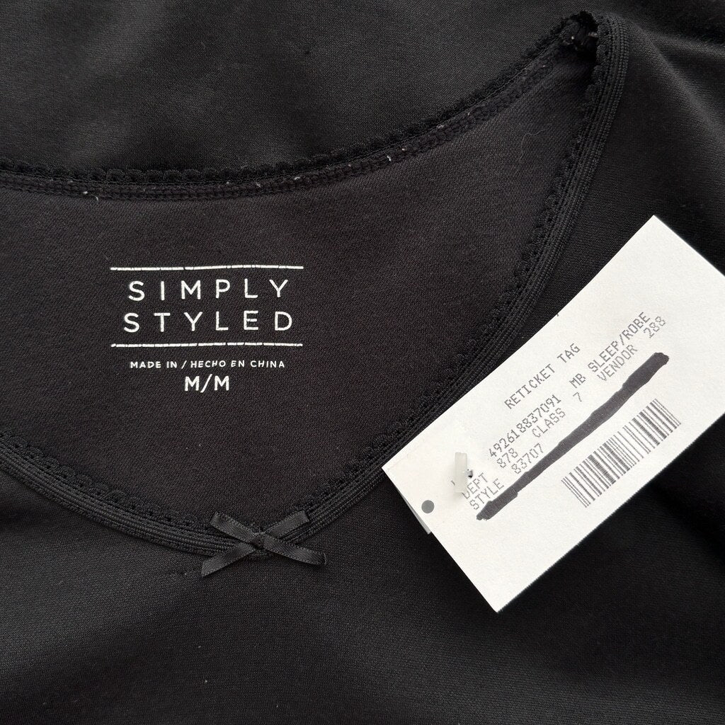 Simply Styled Women's Medium Long Sleeve Pajama Top NWT