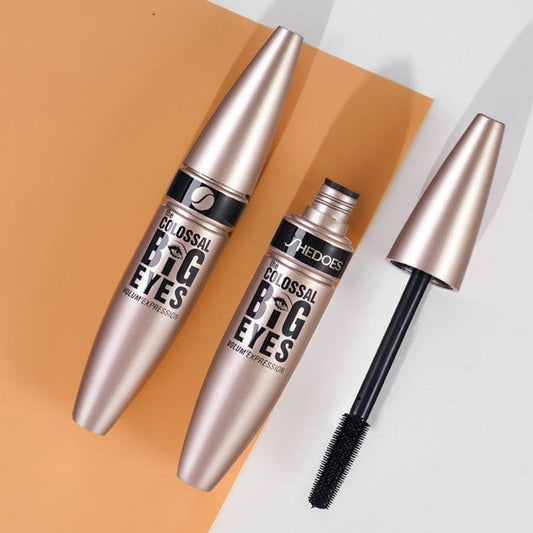 SHEDOES Waterproof Mascara — Volumizing, Quick-Dry, Non-Smudge Eye Black New