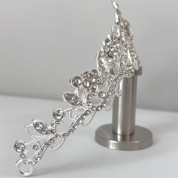 Crystal Silver Crown for Women - Rhinestone Queen Tiara for Wedding / Party NWT