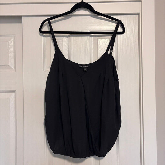 I.N.C. International Concepts Women's Black V-Neck Chiffon Camisole NWT