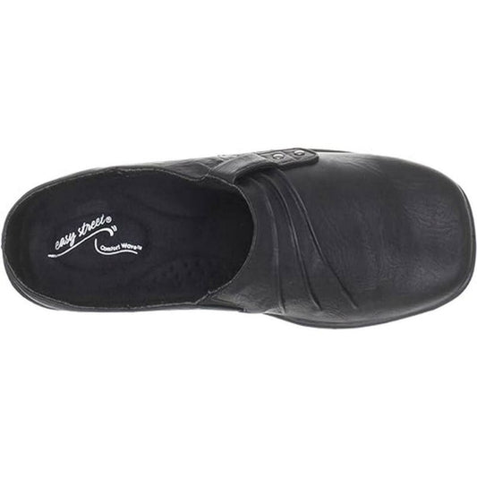 Easy Street Women's Size 10W Black Holly Comfort Mules / Shoes NIB