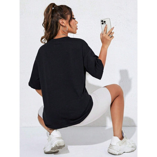 SHEIN Women's Medium Black NYC T-Shirt Brooklyn Bridge Oversized Boxy Tee NIB