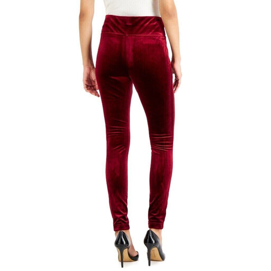 I.N.C. International Concepts Burgundy Velvet Skinny Pants NWT.