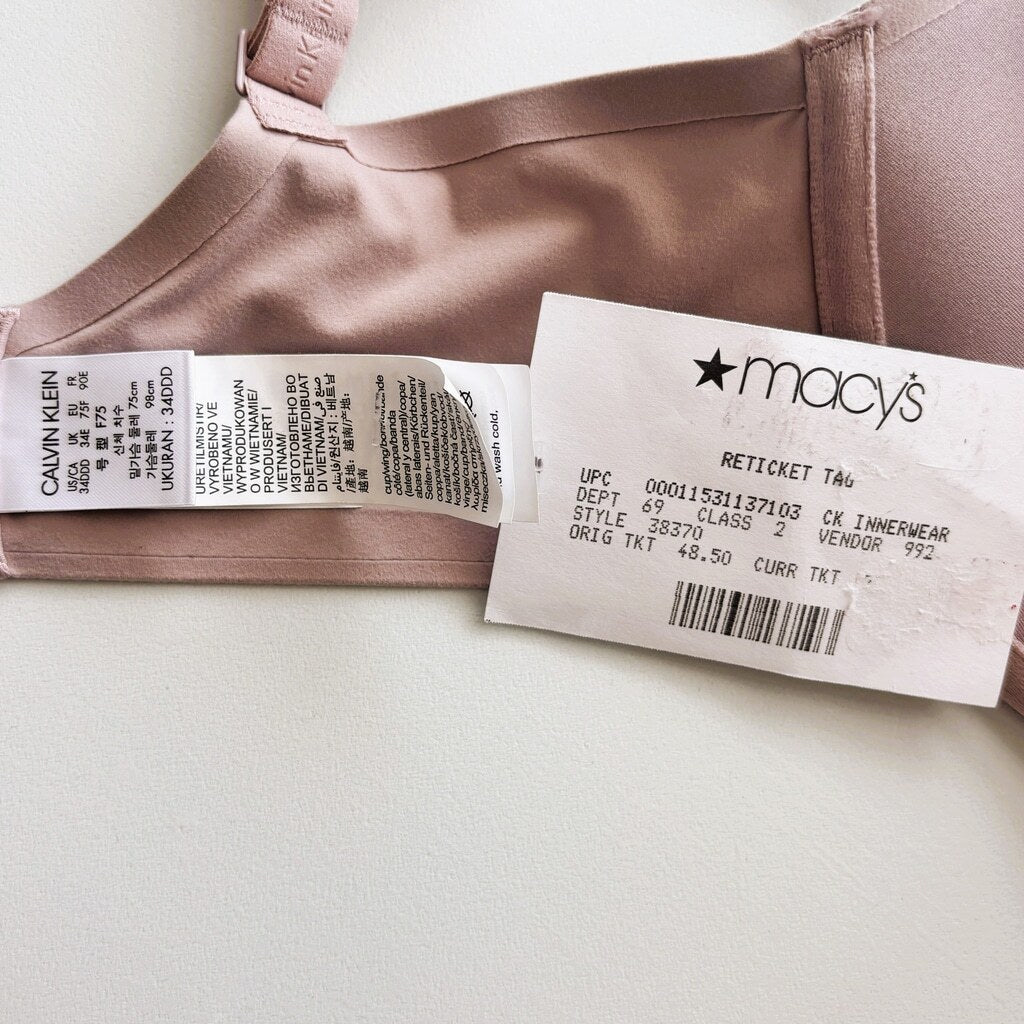 Calvin Klein Women's 34DDD Perfectly Fit Full Coverage T-Shirt Bra NWT