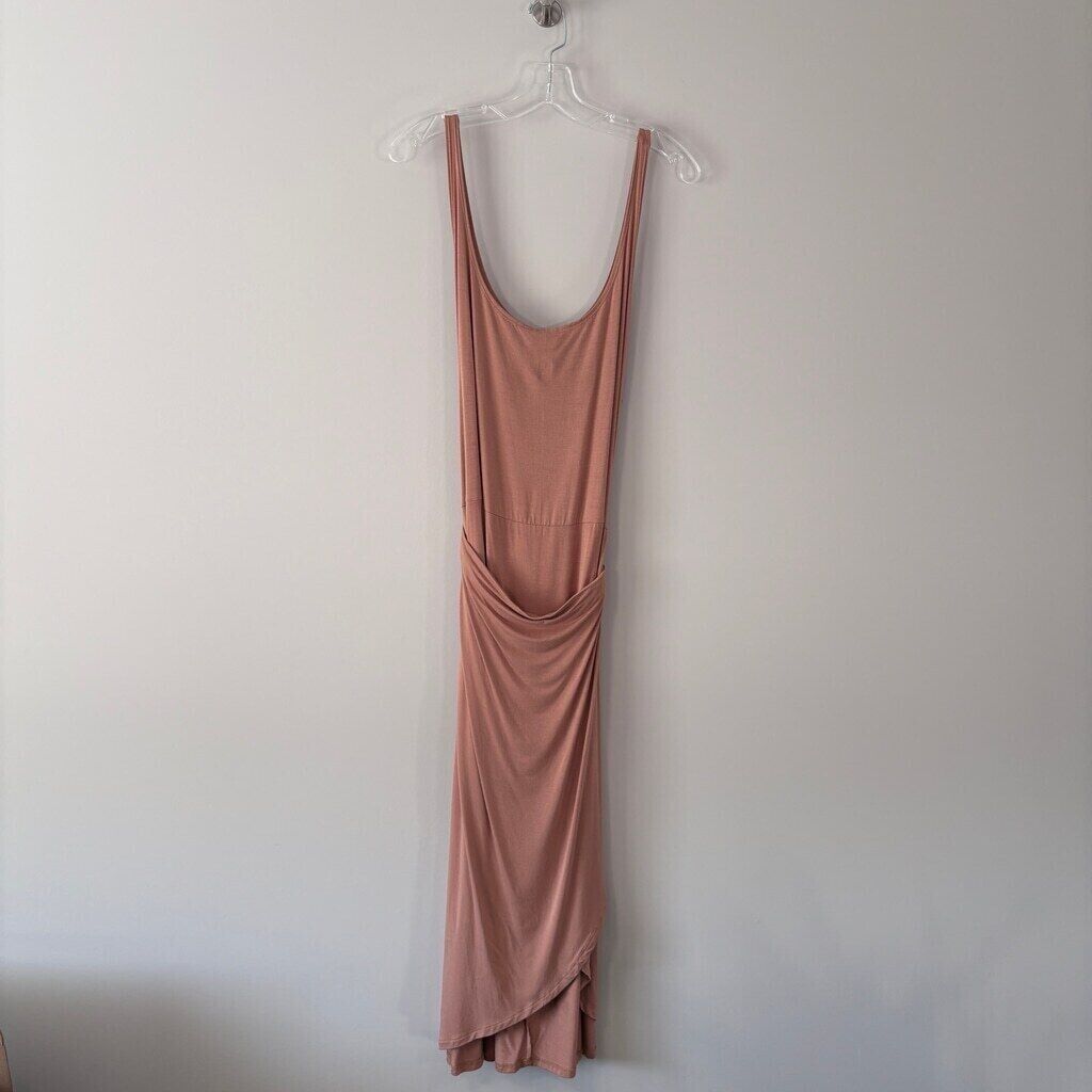 And Now This Plus Size Beige Side-Tie Midi Dress NWT