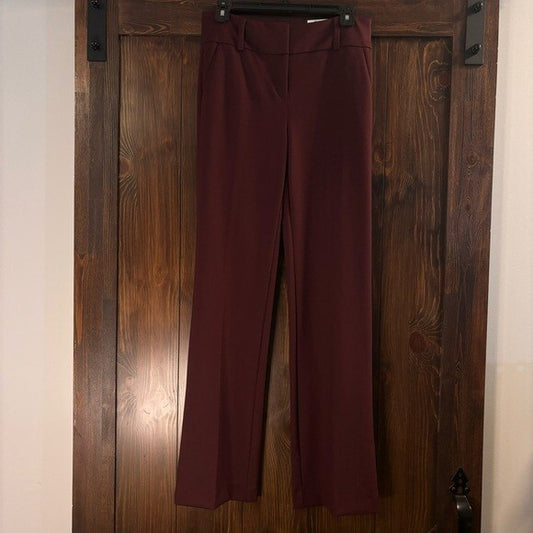Alfani Women's Burgundy Ponté-Knit Dress Pants NWT