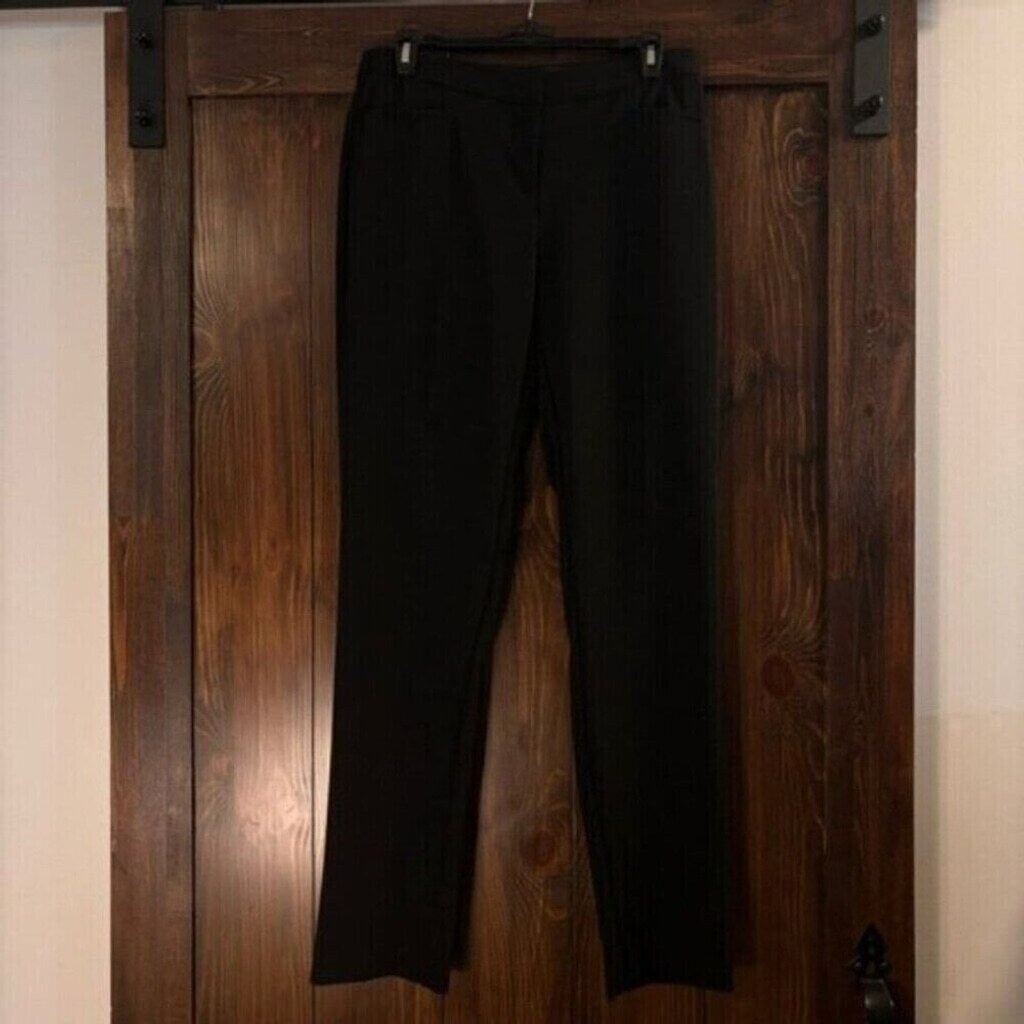 Alfani Women's 6 Short Straight-Leg Black Comfortable Dress Pants NWT