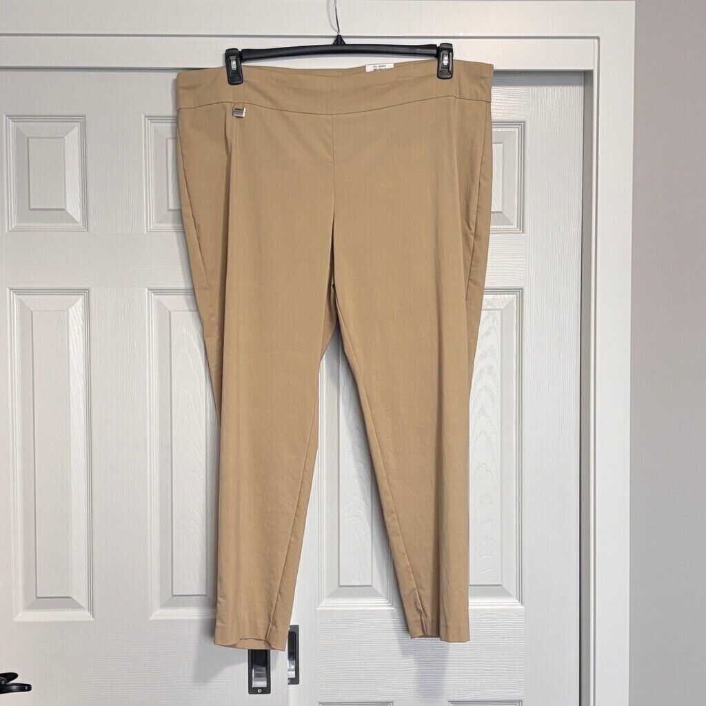 Alfani Women's Plus Size Beige Tummy-Control Pull-On Skinny Pants NWT