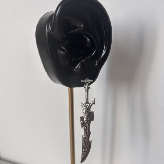 Gothic Abyssal Reaper Blade Alloy Pendant for Jewelry, Crafts & Cosplay NWT