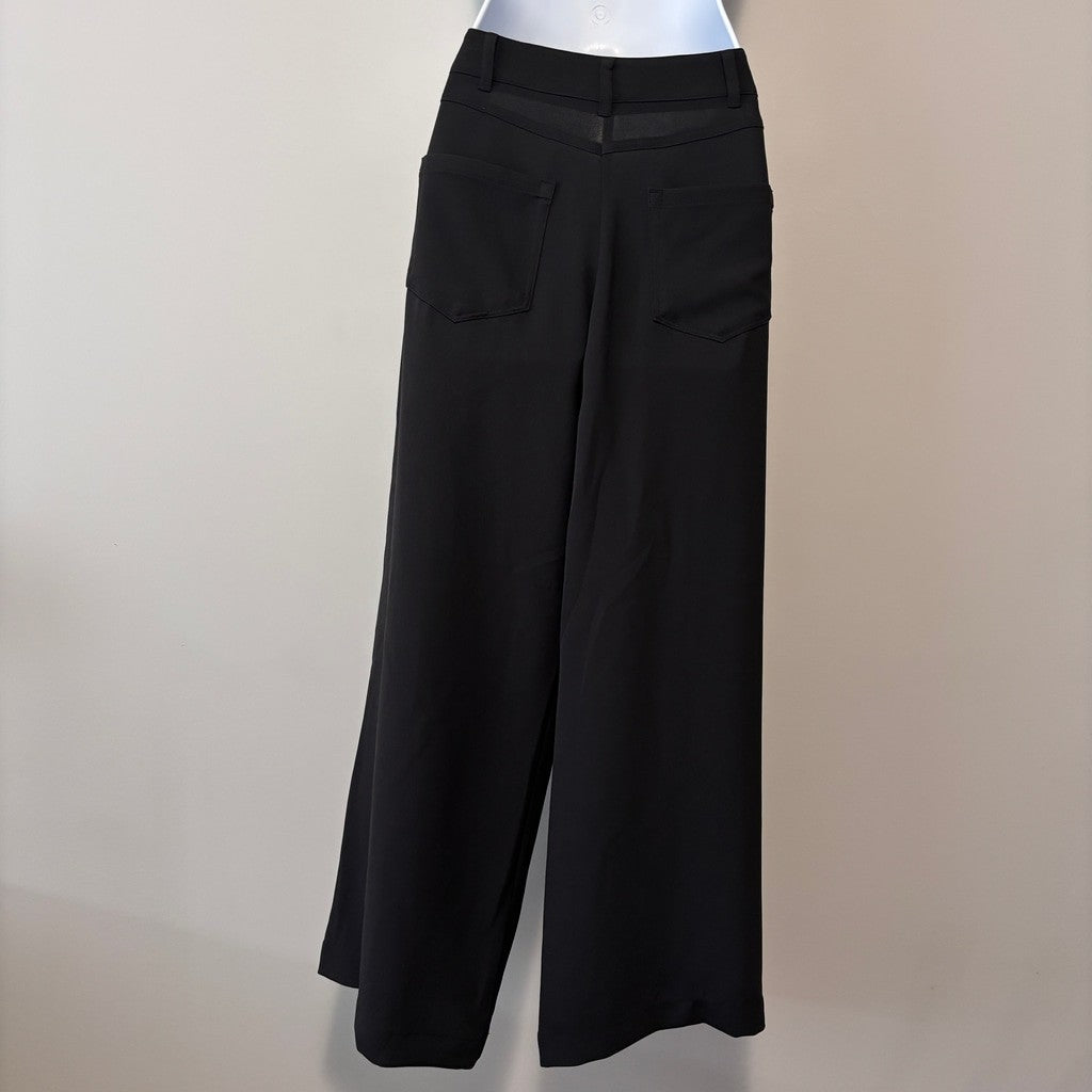Karl Lagerfeld Paris Women's 8 Black Button-Front Ankle Dress Pants NWT