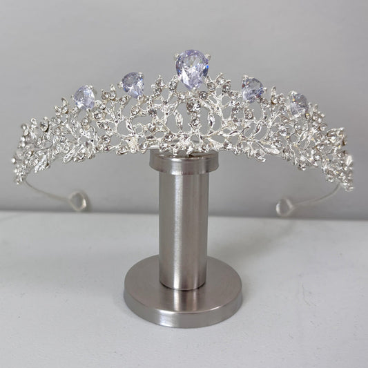 Luxury Rhinestone Silver Crown / Tiara for Bridal, Parties & Festivals NWT