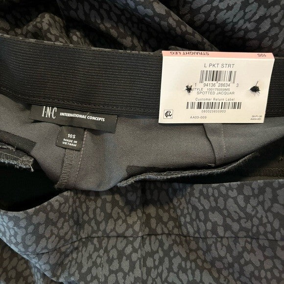 I.N.C. International Concepts Women's 10 Short Mid Rise Straight Leg Pants NWT