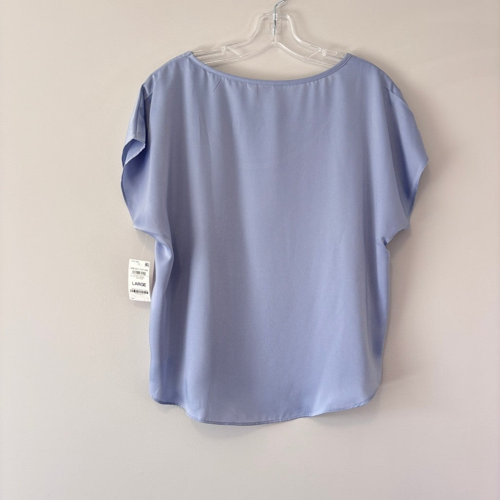 State of Day Women's Blue 2-Pc. Crepe de Chine Short-Sleeve Pajama Set NWT