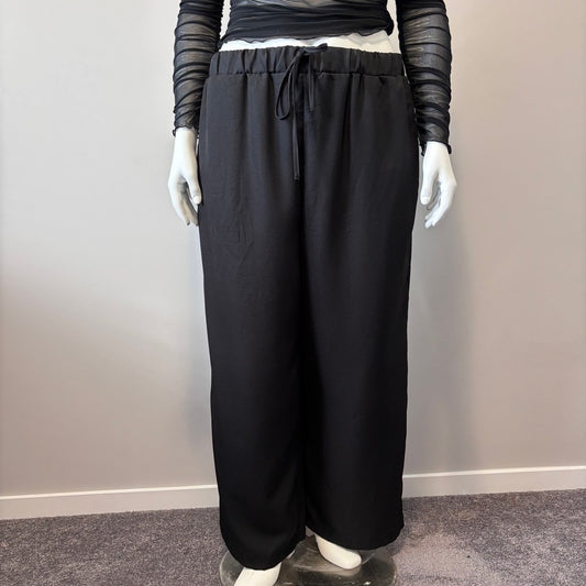 Shein Women's XXL Straight Leg Black Dress Pants w/ Elastic Waistband NIB