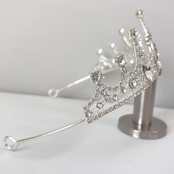 Enchanting Silver Ice Crystal Tiara / Crown For Party Bridal Head Accessory NWT