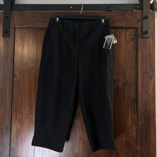 Karen Scott Women's Black Comfort Waist Capri Pants NWT
