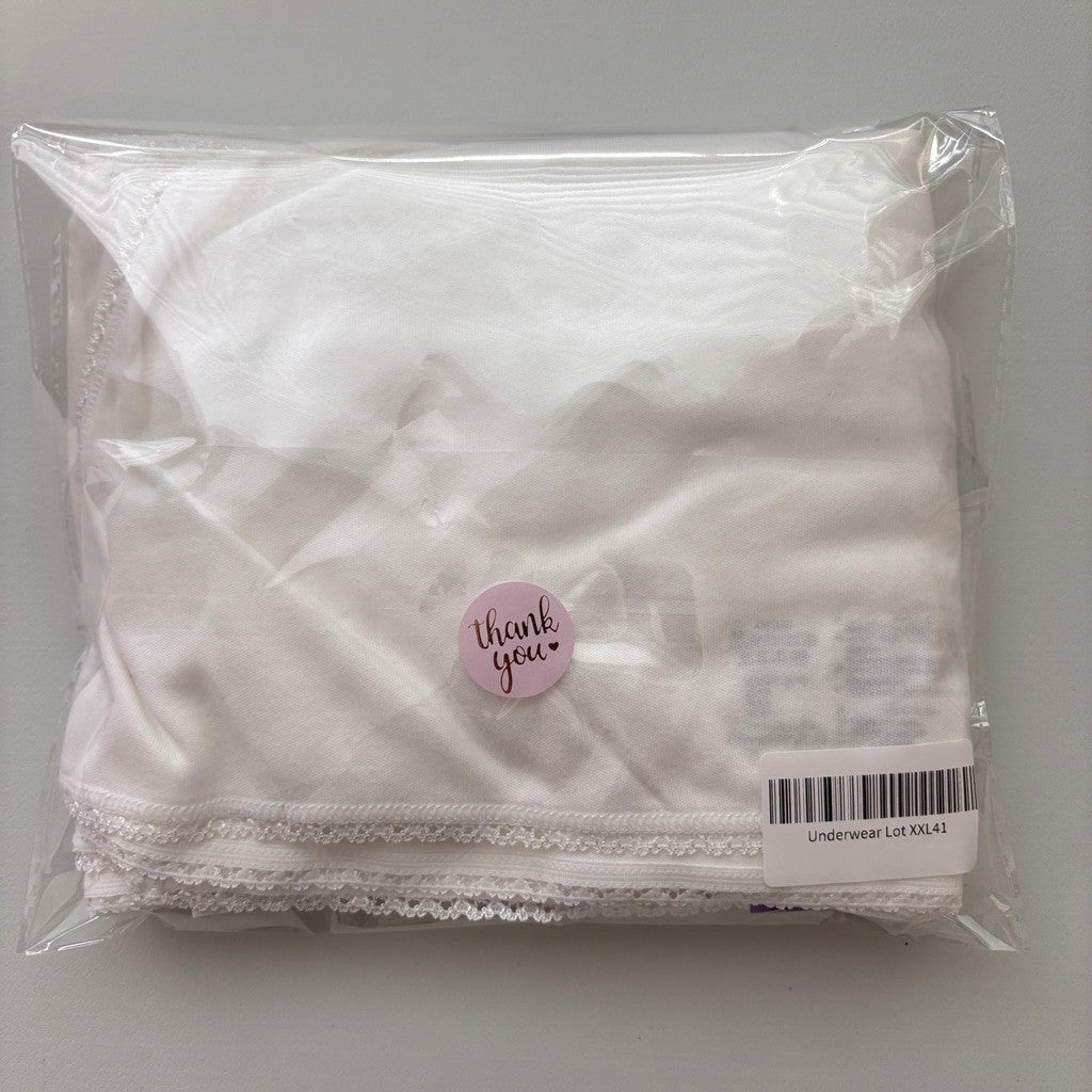 Charter Club Women's XXL 100% Cotton 3 Pack of White Brief Underwear NWT XXL41