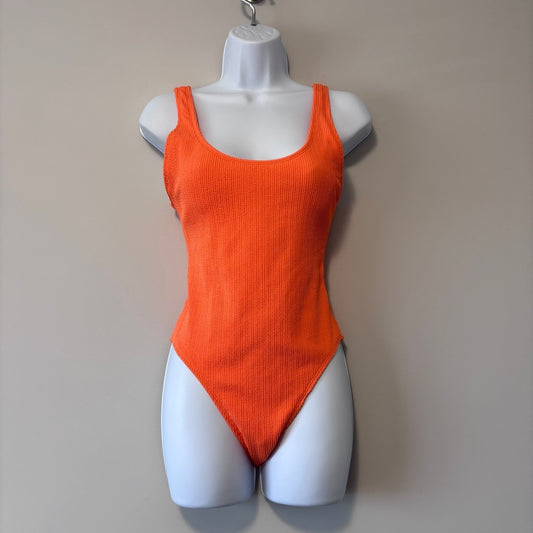 COTTON ON Women's Bright Orange Low-Back One-Piece Swimsuit NWT