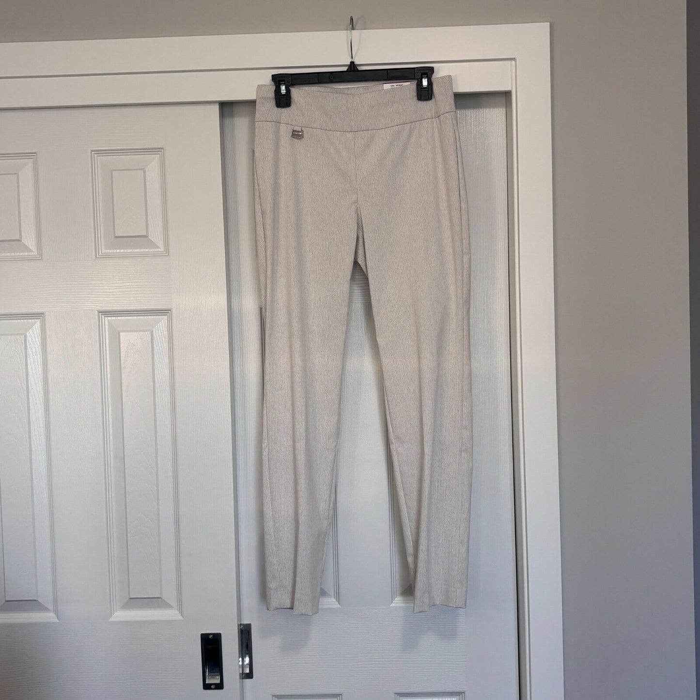 Alfani Women's 6 Cream / Beige Tummy Control Pull-On Skinny Dress Pants NWT