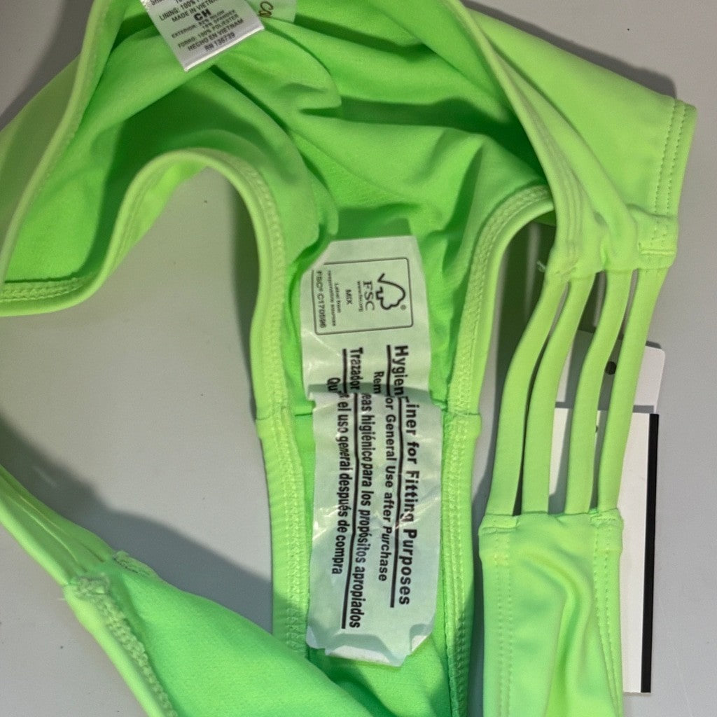 Salt + Cove Size Small Neon Green Strappy-Side Hipster Bikini Bottoms NWT
