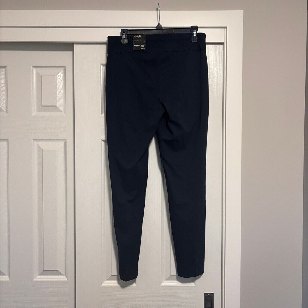 Alfani Women's Petite Navy Blue Tummy Control Straight Leg Dress Pants NWT