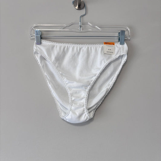Charter Club Women's Large 100% Cotton 3 Pack of White Brief Underwear NWT L20