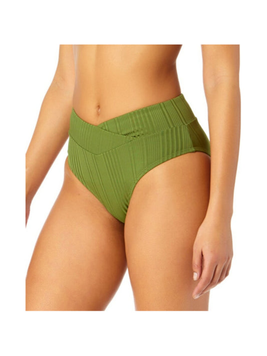 Salt + Cove Size Small Olive Green V-Waist Ribbed Bikini Bottoms NWT