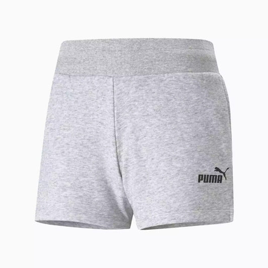 Puma Women's Large Grey Essentials Logo Athletic Shorts NWT