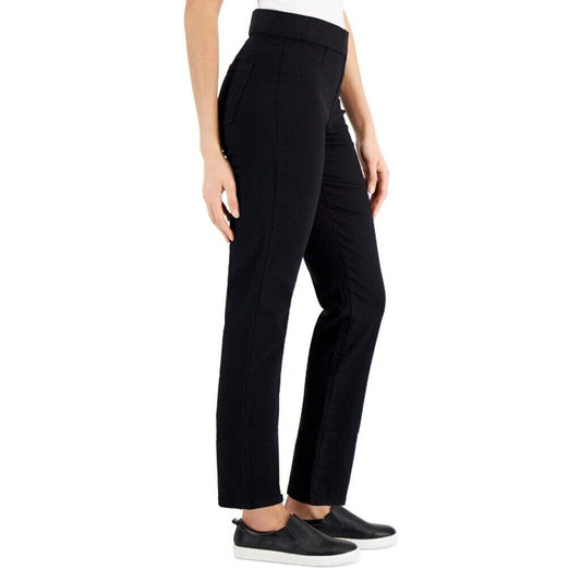 Karen Scott Women's Petite Black Pull-On and Stretchy Pants NWT