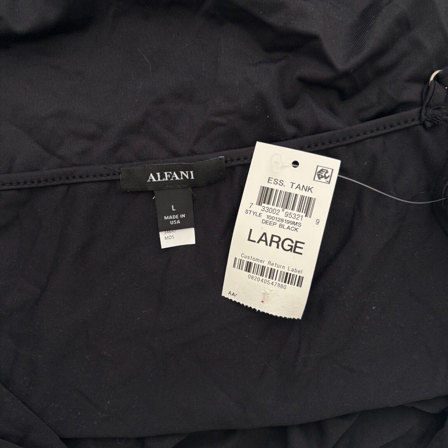 Alfani Women's Black Scoop-Neck Knit Camisole Tank NWT