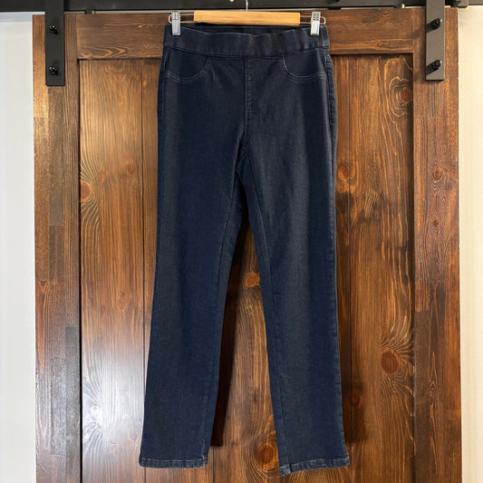 Karen Scott Women's Small Petite Pull-On and Stretchy Dark Denim Pants NWT