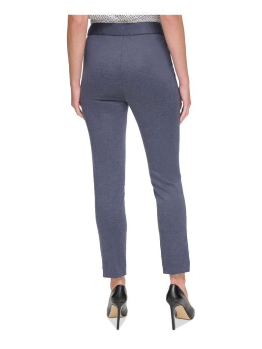 Tommy Hilfiger Size 4 Navy Blue Mid-Rise Pintucked Front Ankle Dress Pants NWT
