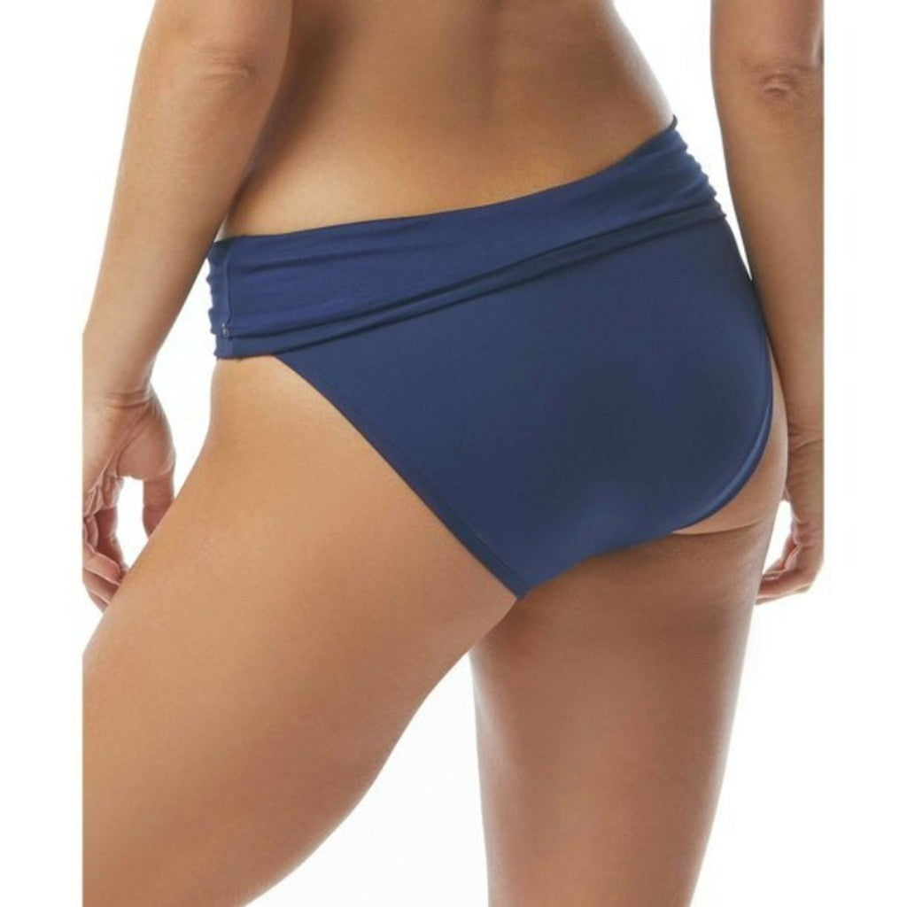 Coco Reef Women's Size XL Navy Blue Flattering High-Waist Bikini Bottoms NWT