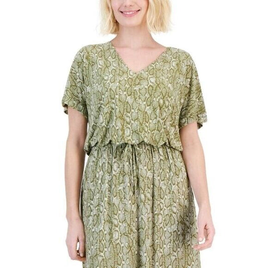 I.N.C. INTERNATIONAL CONCEPTS Petite Side-Slit Drawstring-Waist Maxi Dress NWT