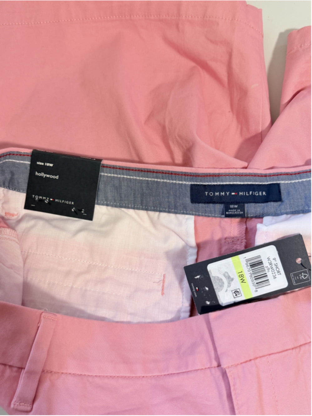 Tommy Hilfiger Women's Plus Size 18W Light Pink Bermuda Casual Shorts NWT