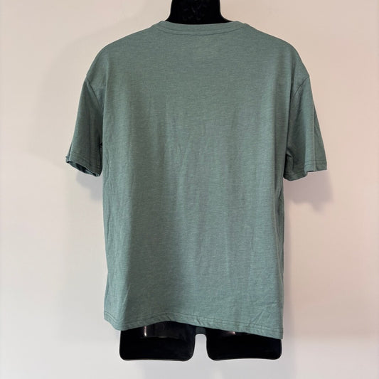 SHEIN Men's Size XS Green Graphic T-Shirt Highland Cow Bow Print Casual Tee NIB