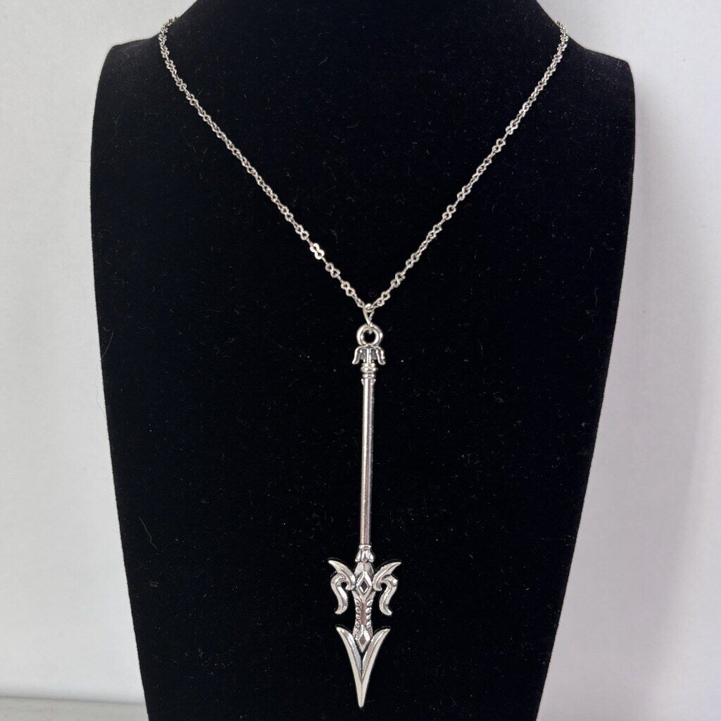 Elven Twinblades Bow Alloy Pendant Charm for Jewelry & Crafting NWT