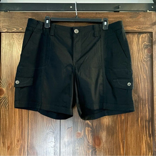 Style & Co Women's Petite Black Casual Comfort-Waist Cargo Shorts NWT