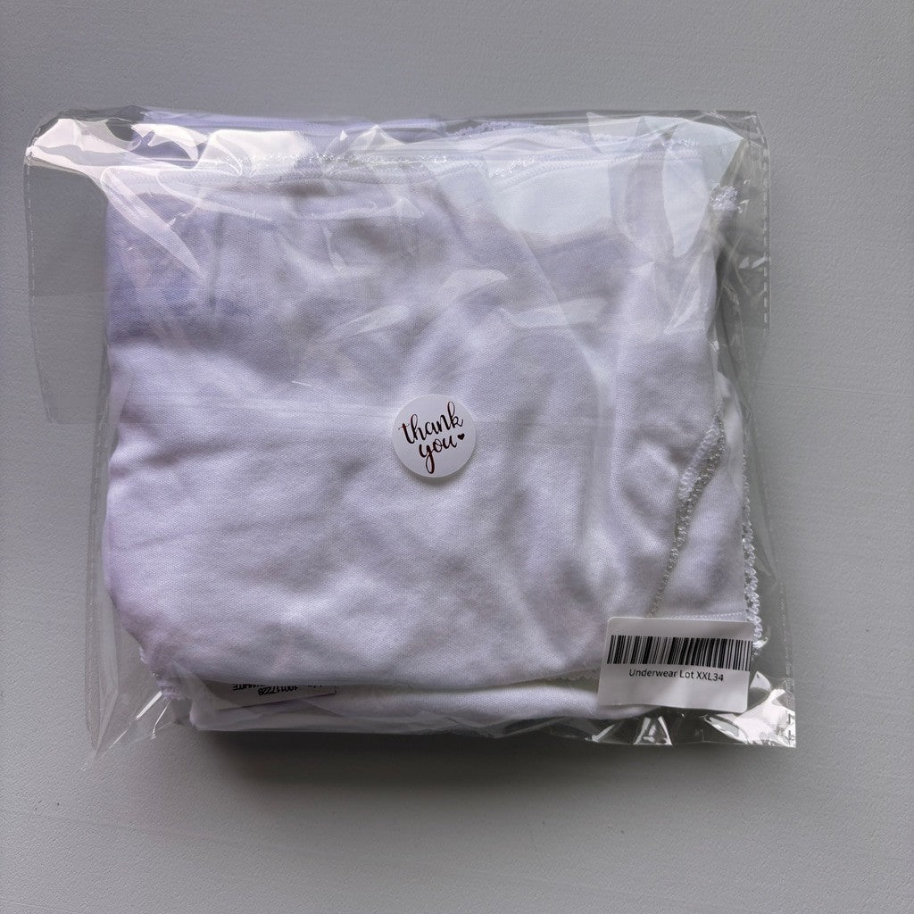 Charter Club Women's XXL White 100% Cotton 3 Pack of Brief Underwear NWT XXL34