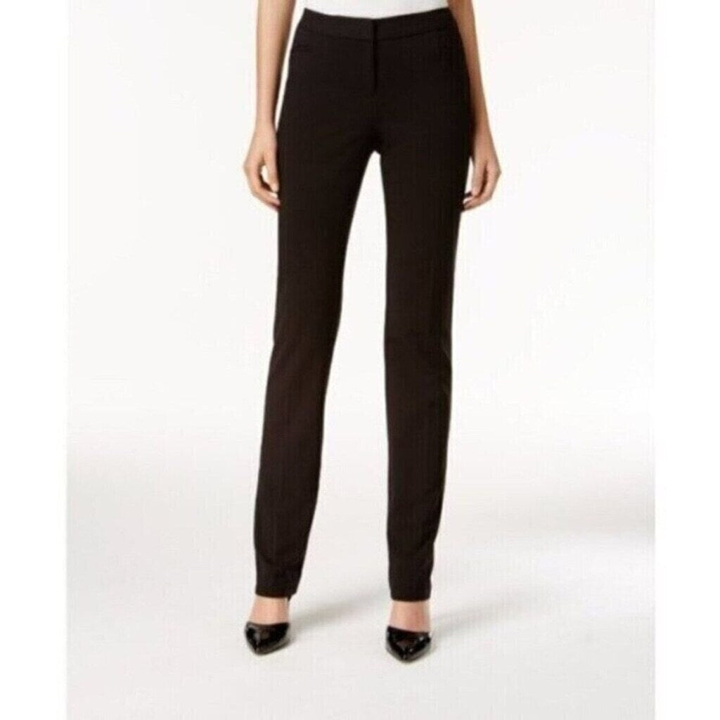 Alfani Women's 6 Short Straight-Leg Black Comfortable Dress Pants NWT