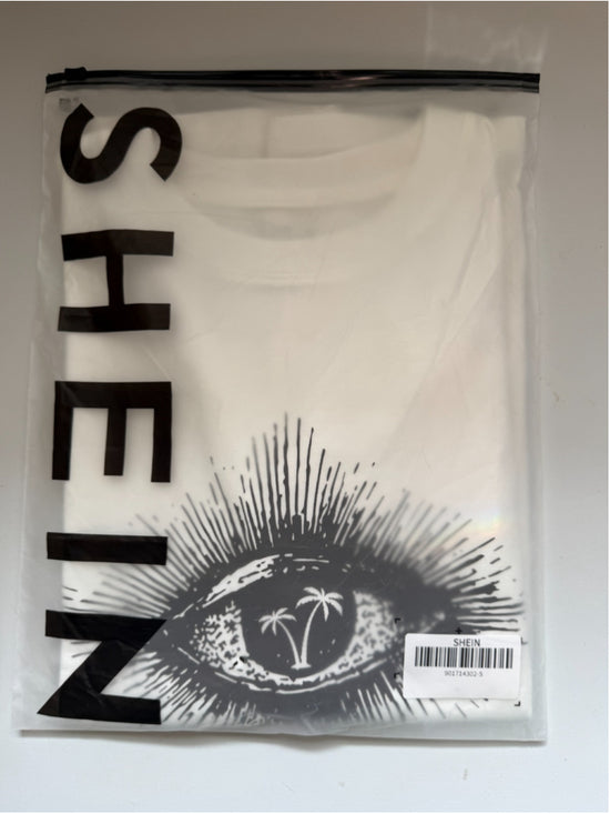SHEIN White Men's Size Small White Graphic Tee Don't Talk To Me T-Shirt NWT