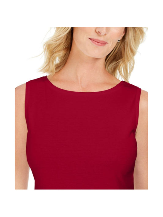 Karen Scott Size XXL Red 100% Cotton Sleeveless Tank Top NWT