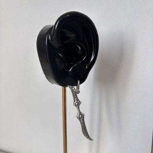 Serpent Fang Kukri Alloy Sword Pendant Charm for Jewelry, Crafts & Cosplay NWT