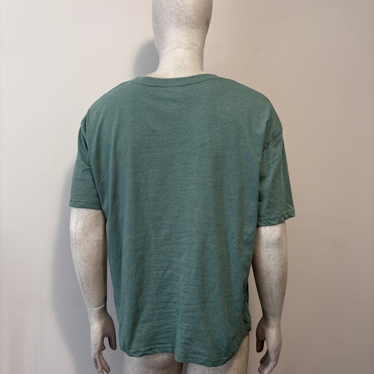 SHEIN Men's Large Green "We Are Crazy" Chicken Graphic Print T-Shirt NIB