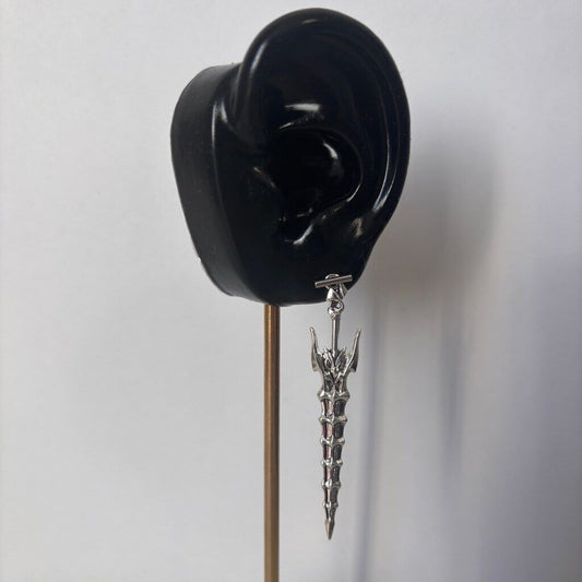 Gothic Spiked Spine Dagger Alloy Pendant Charm for Jewelry, Crafts & Cosplay NWT