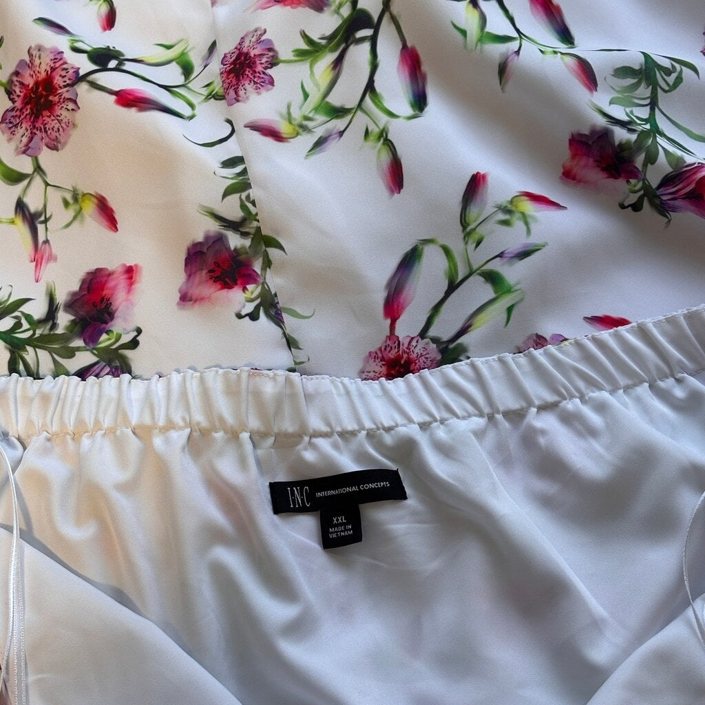 INC International Concepts Women's XXL Printed Halter Neck Midi Dress NWOT