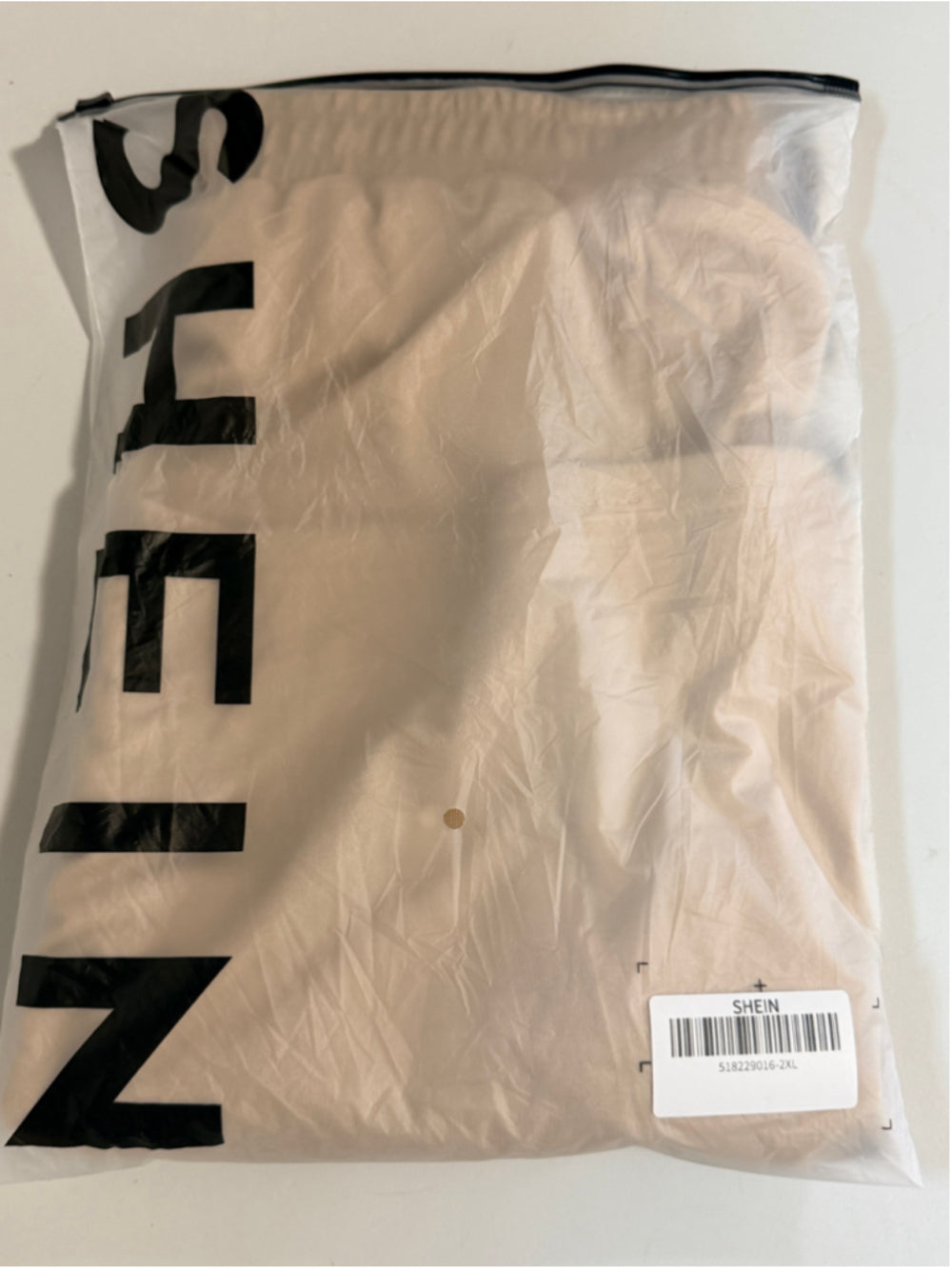 Shein Men's Big and Tall 2XL Beige Elastic Waist Knit Shorts NWT