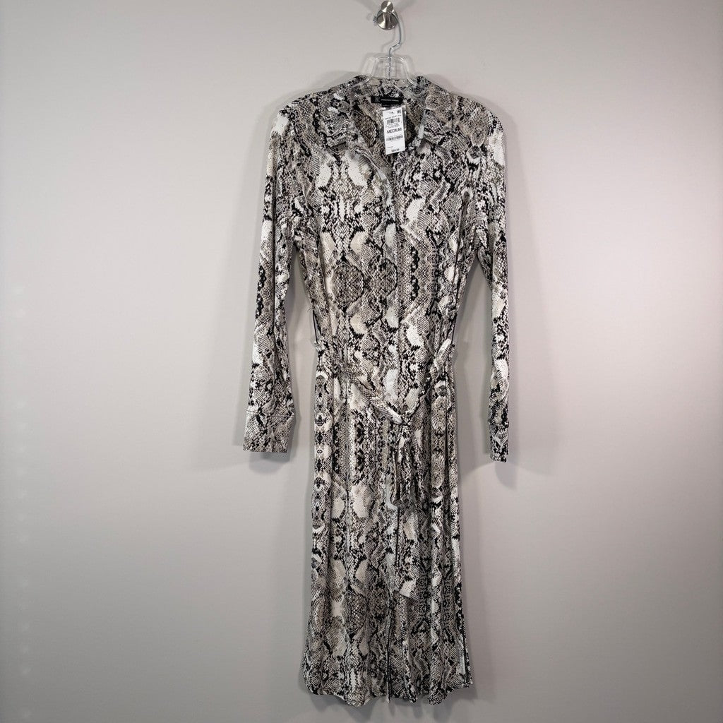 INC International Concepts Women's Snakeskin Printed Shirtdress NWT