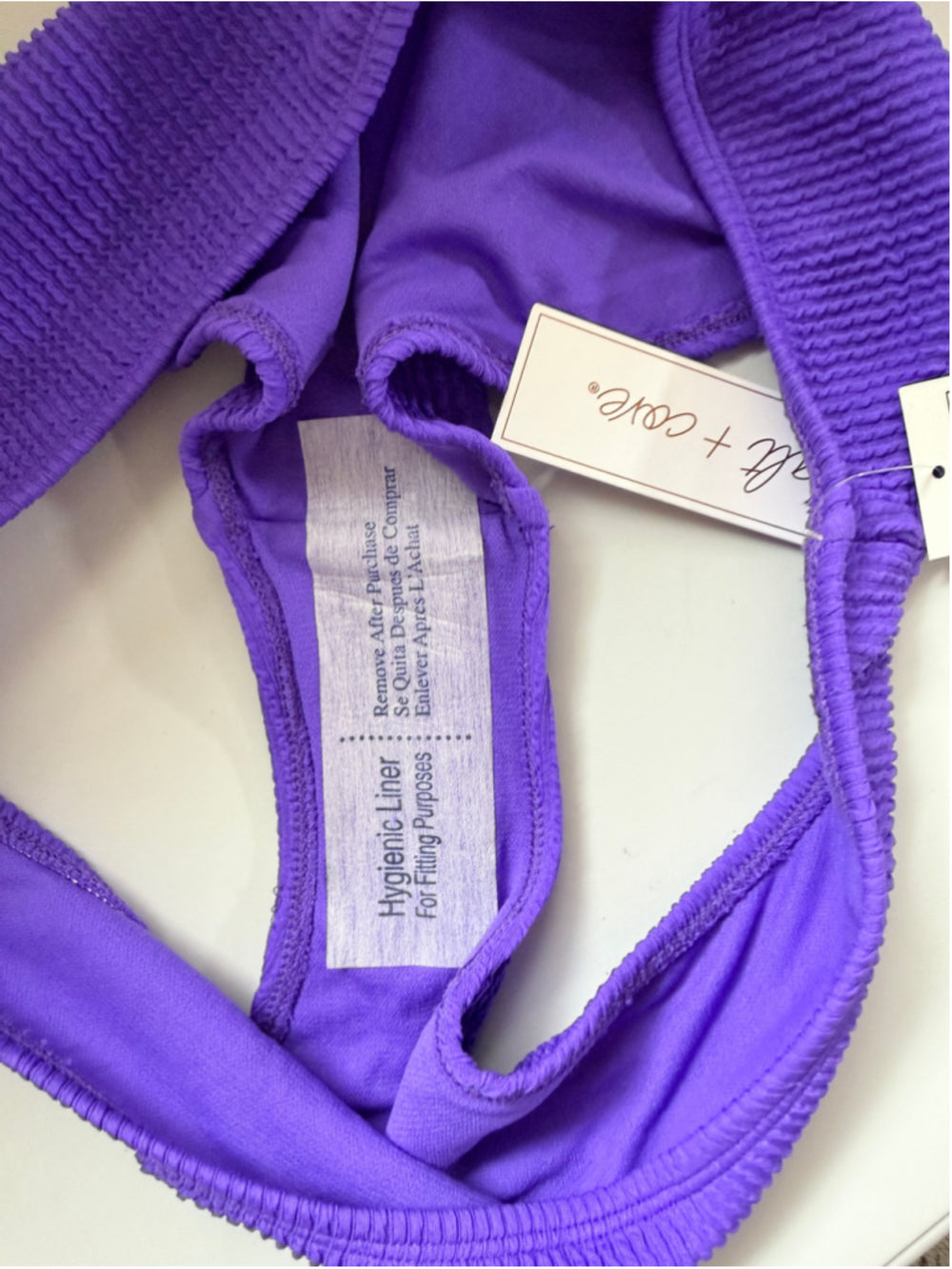 Salt + Cove Purple Ribbed Hipster Bikini Bottoms NWT